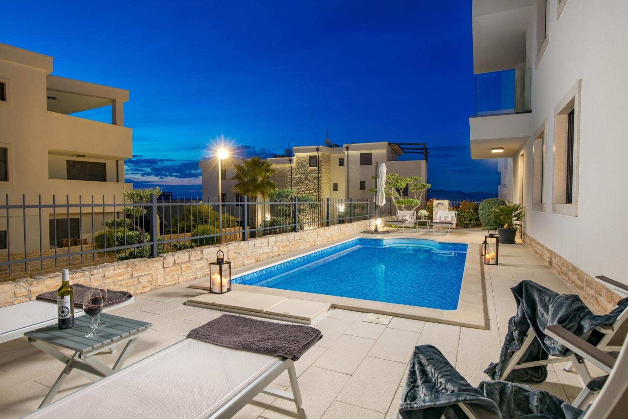 Luxury Apartment Hyperion With Private Pool And Garden Murter Exteriör bild